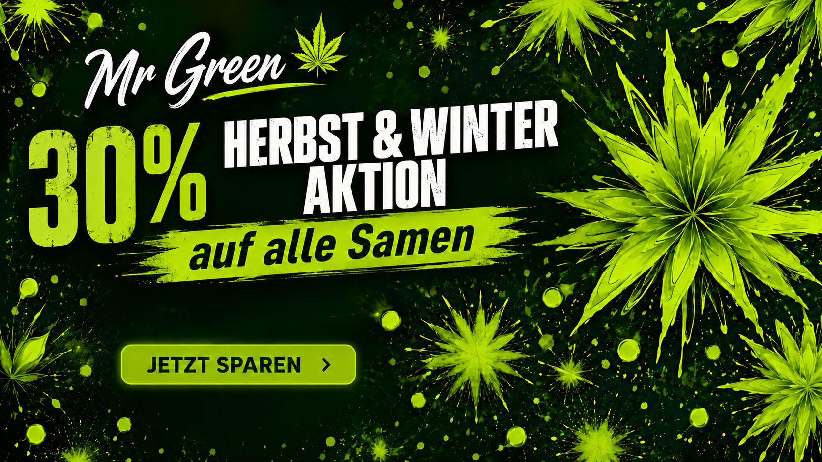 DIE MR GREEN 30% HERBST & WINTER AKTION